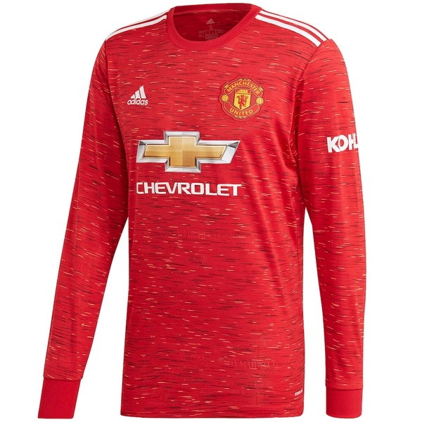 Tailandia Camiseta Manchester United 1ª Kit ML 2020 2021 Rojo